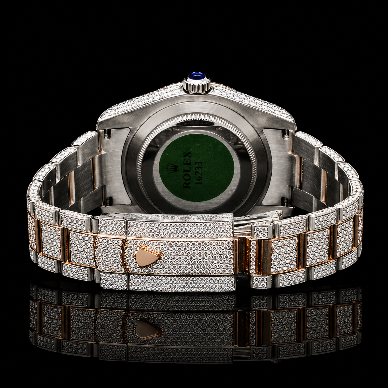 Moissanite Rolex Inspire Frosted Rose Monarch