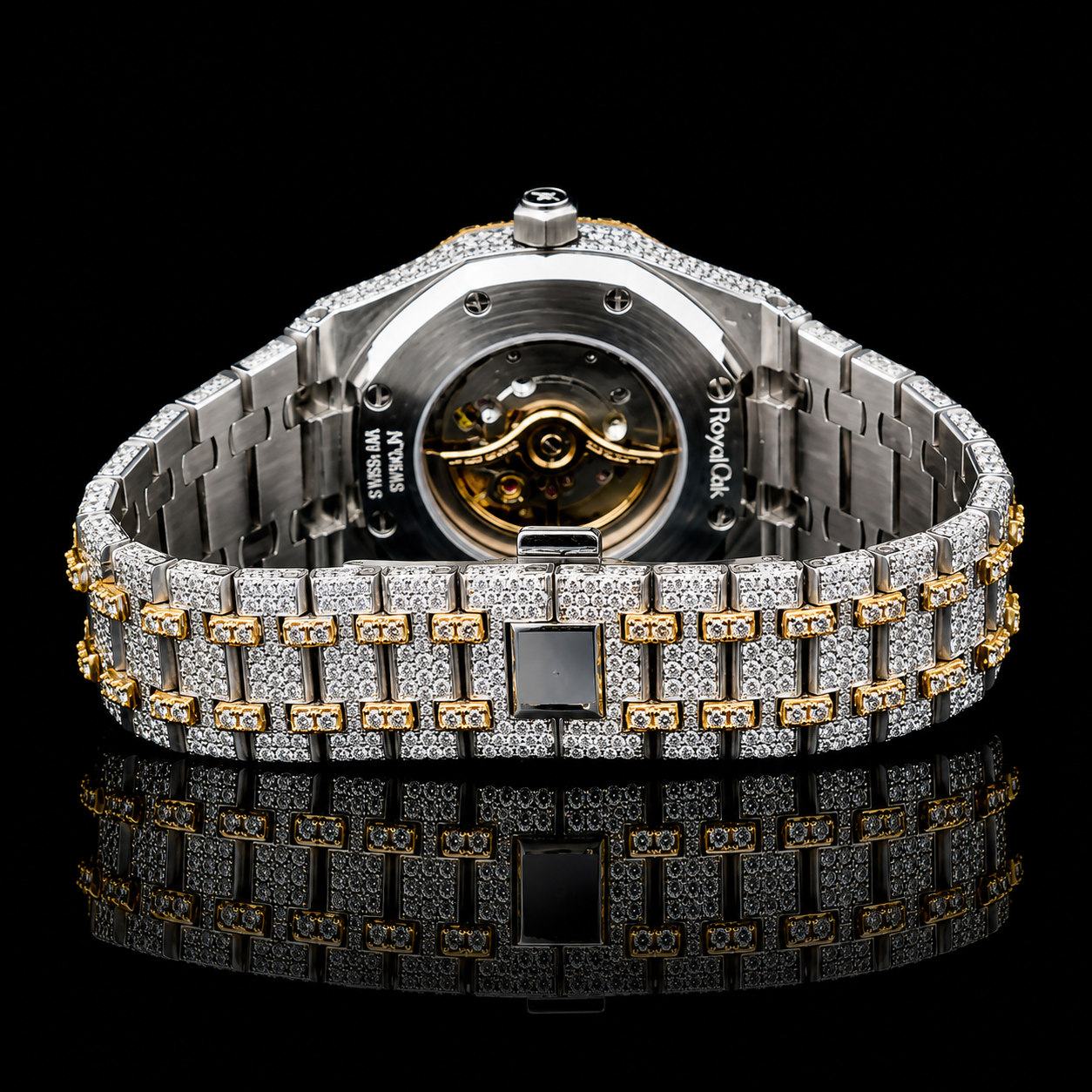 14K/18K MOISSANITE AP INSPIRE Fully Encrusted Men’s Luxury Watch
