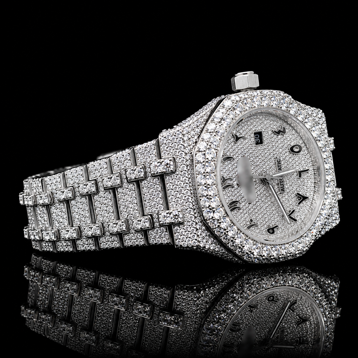 Hip Hop Moissanite AP-Style Watch