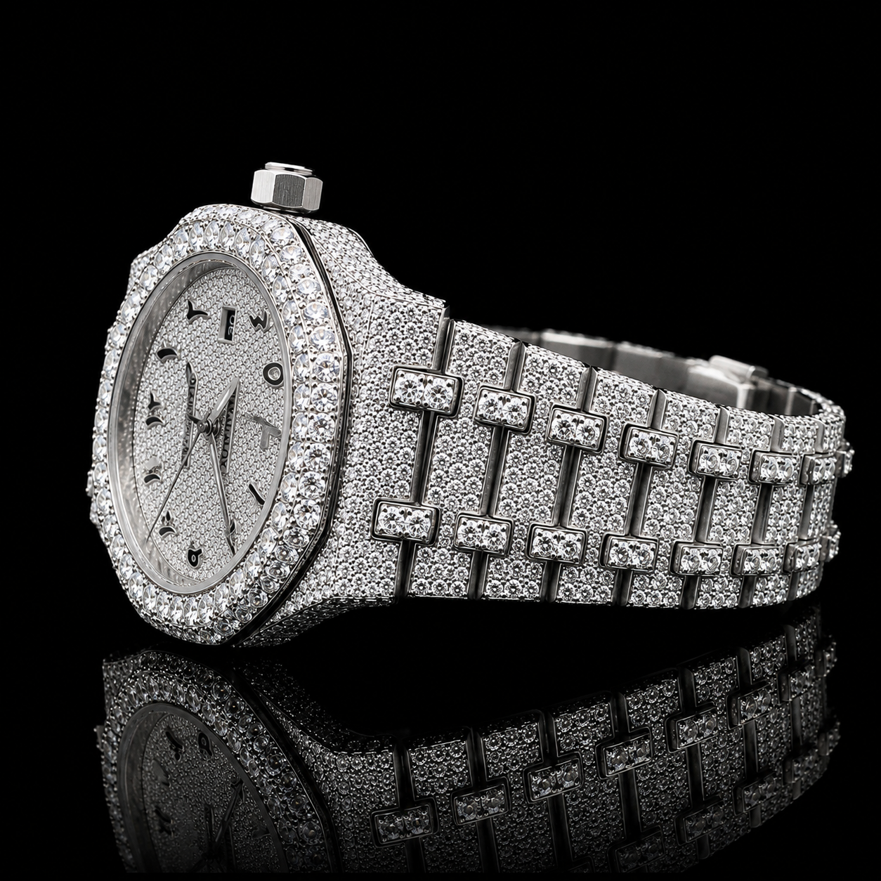 Hip Hop Moissanite AP-Style Watch