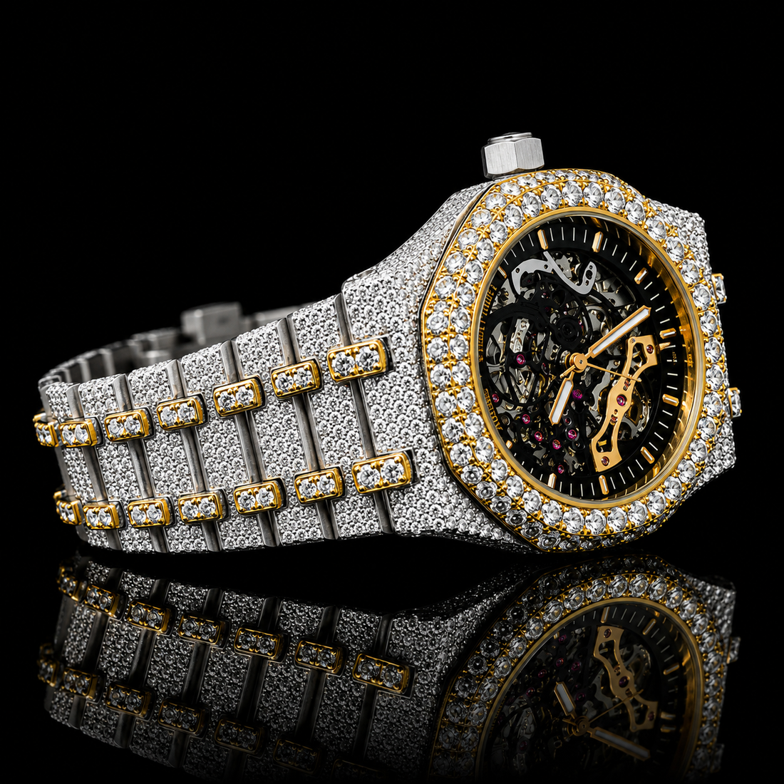 Men’s Hip Hop Skeleton Luxury Watch