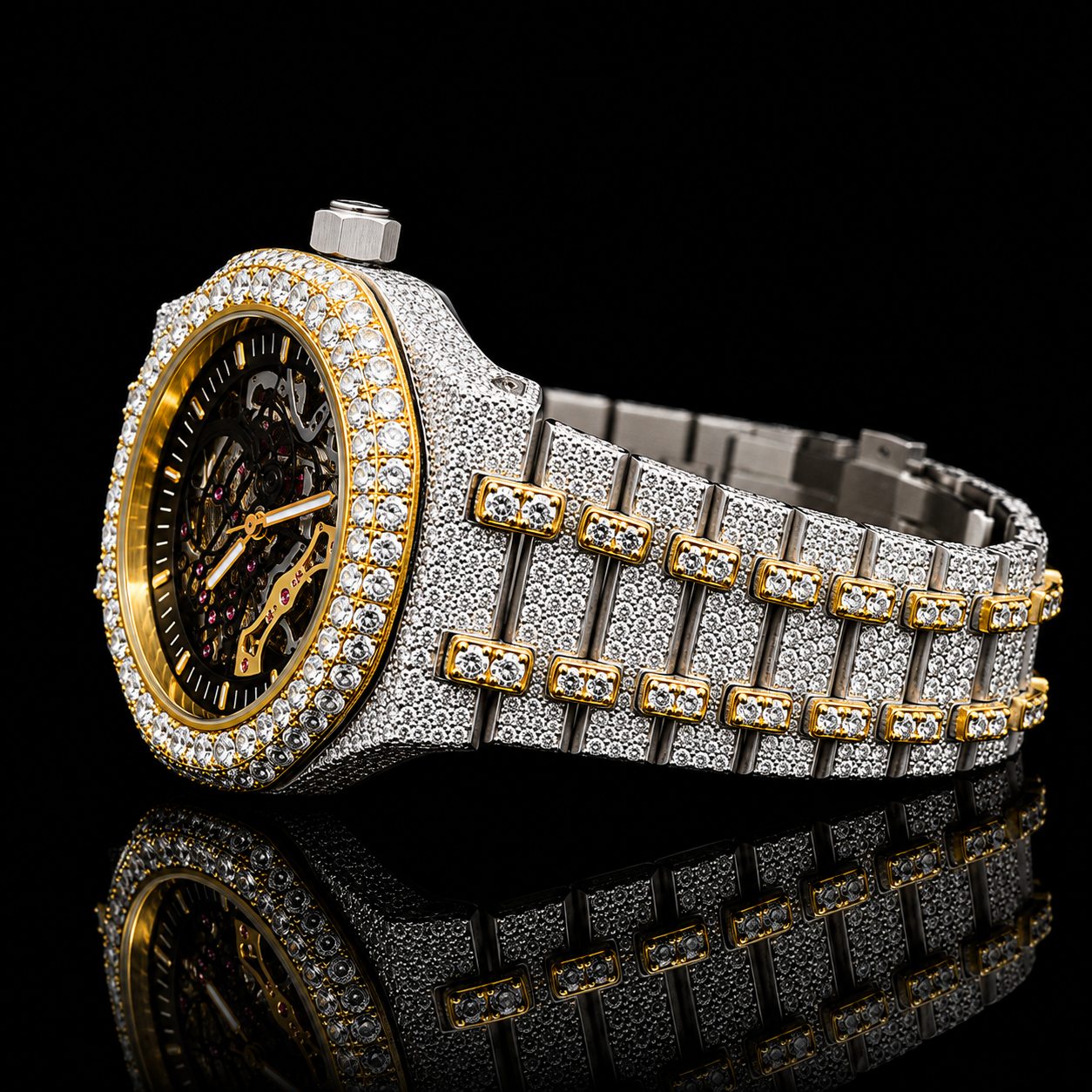 Men’s Hip Hop Skeleton Luxury Watch