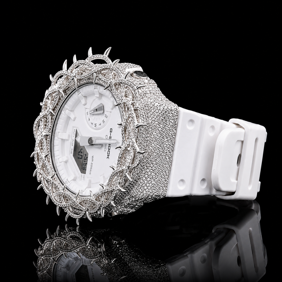 Moissanite Iced G-Shock customization The Royal Frost Phantom