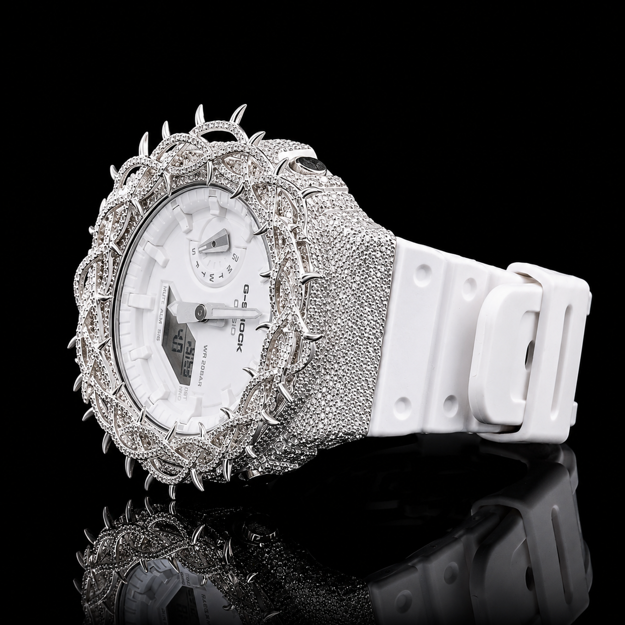 Moissanite Iced G-Shock customization The Royal Frost Phantom
