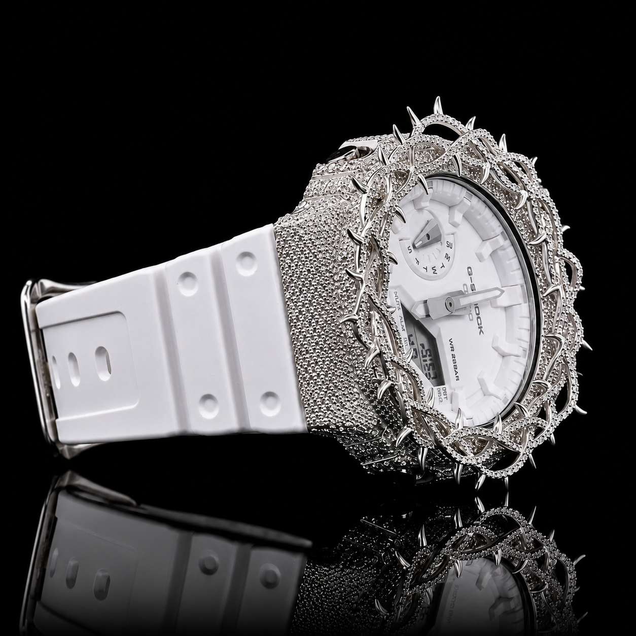 Moissanite Iced G-Shock customization The Royal Frost Phantom