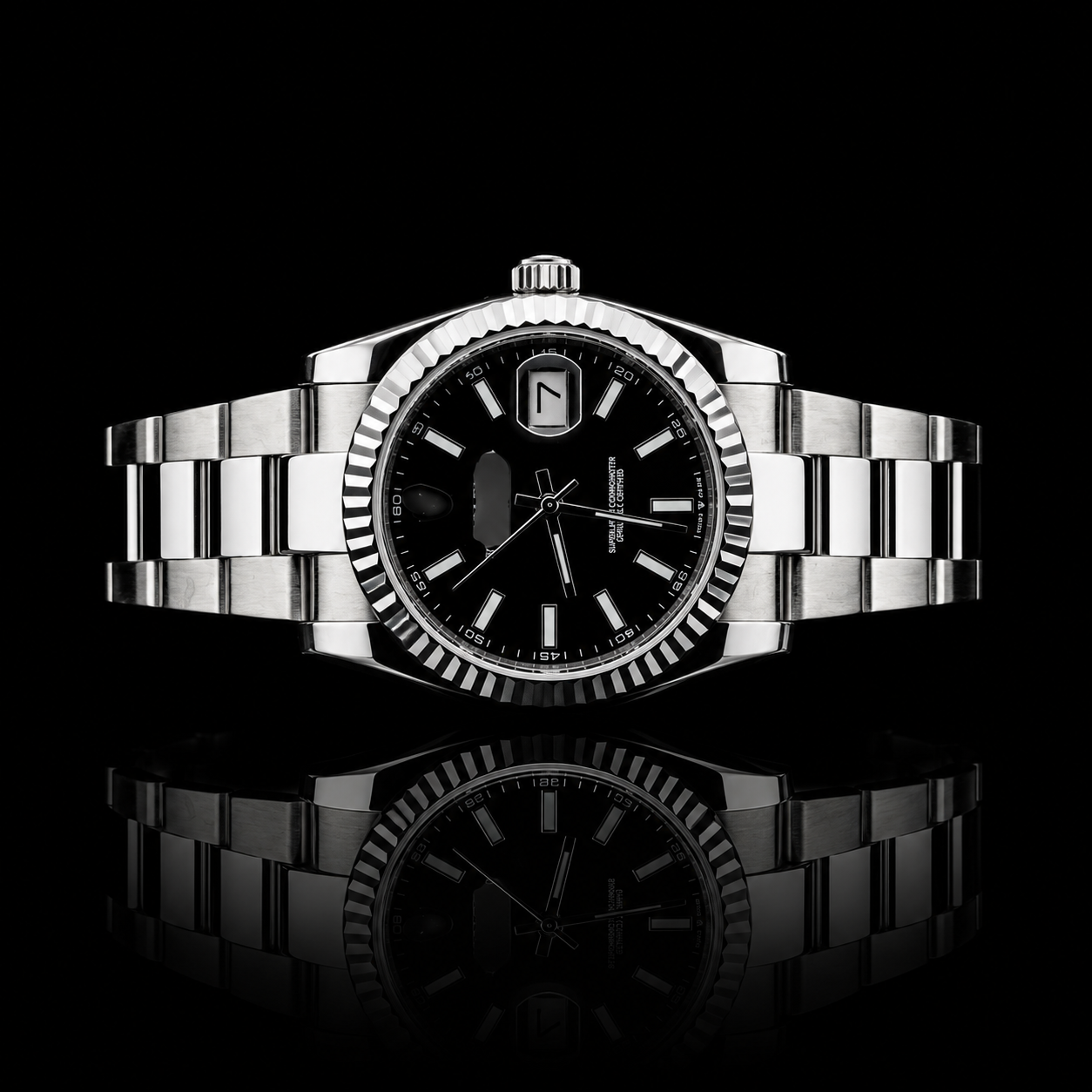 Sleek Black Dial Watch
