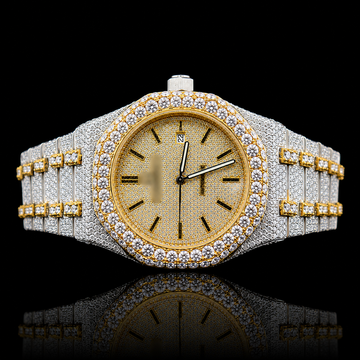14K/18K MOISSANITE DIAMOND-FLOODED AP INSPIRE ROYAL OAK