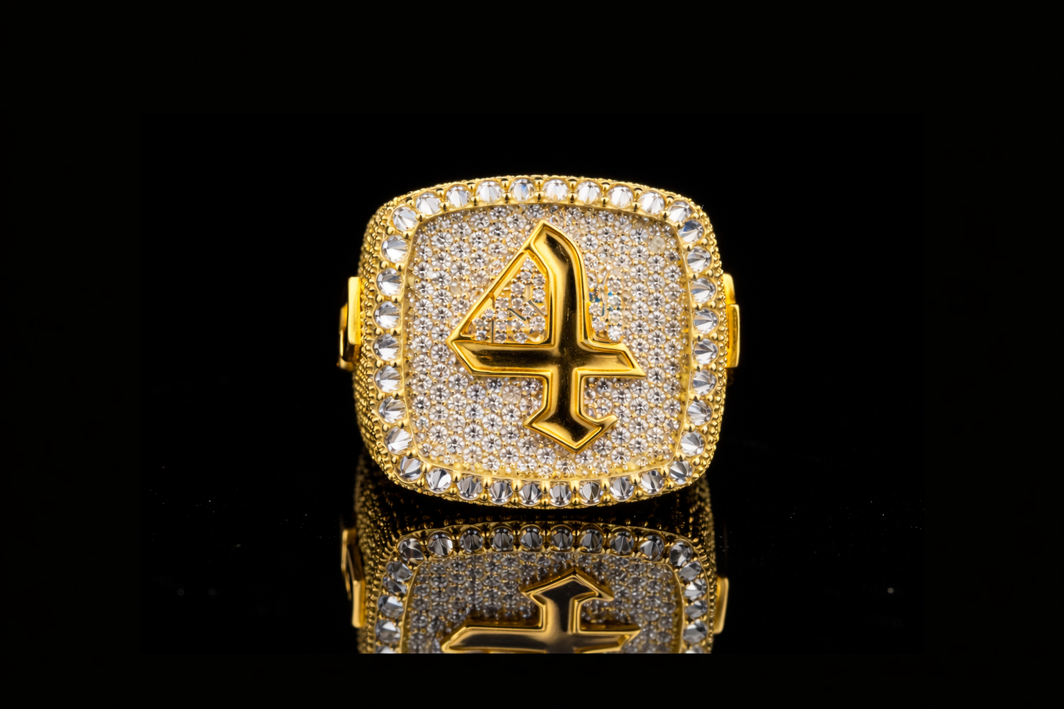 Luxury Diamond Symbol Ring | Designer Gold & Silver Statement Ring (18KT, 14KT, 10KT Available)