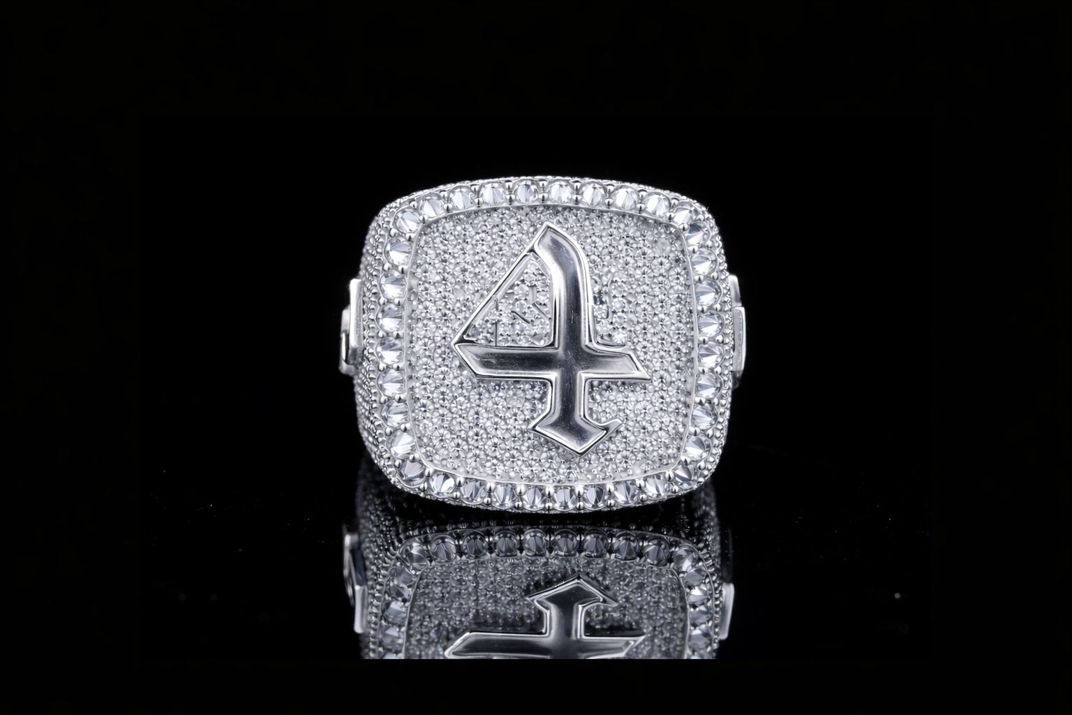 Luxury Diamond Symbol Ring | Designer Gold & Silver Statement Ring (18KT, 14KT, 10KT Available)
