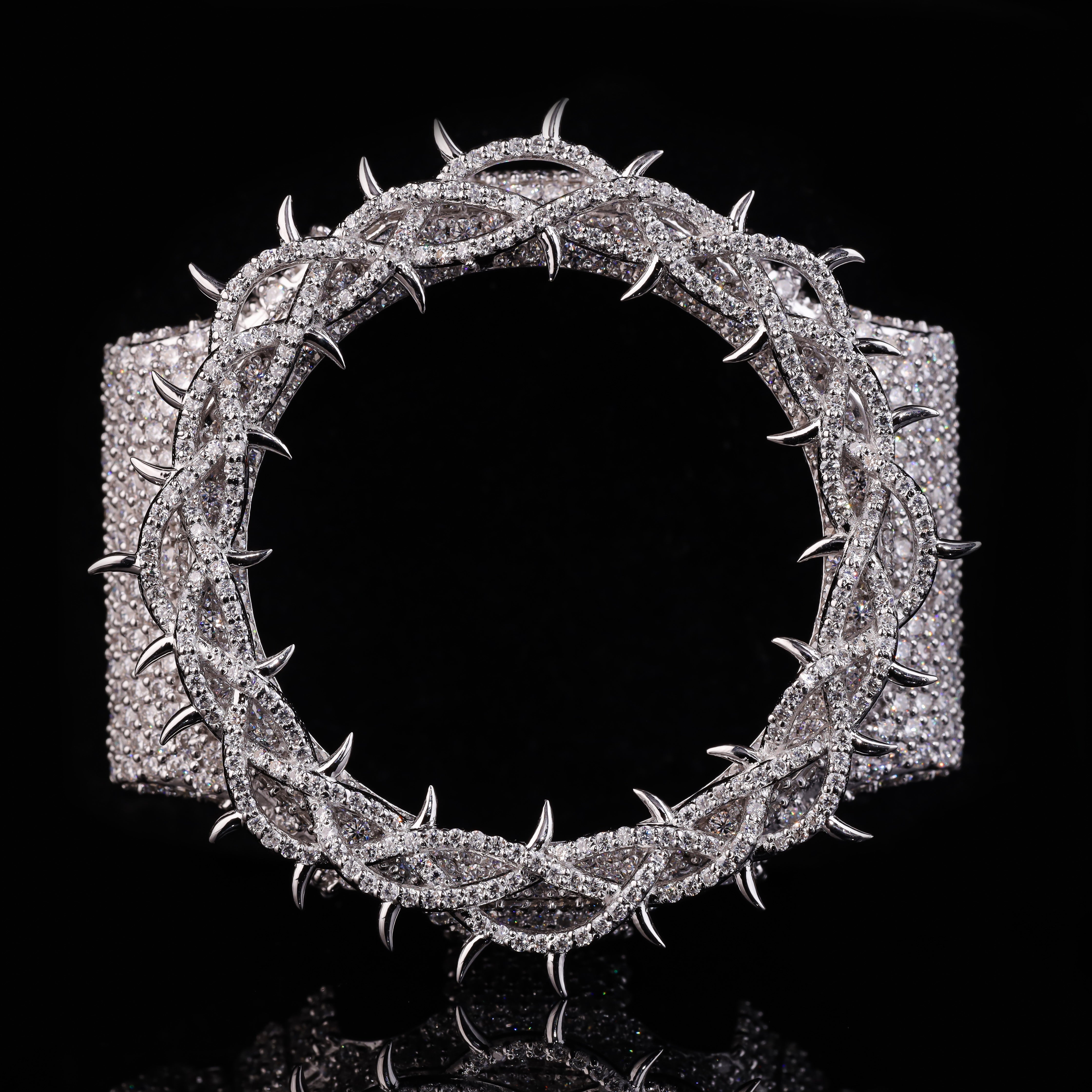 Thorn Crown Moissanite G-Shock Bezel