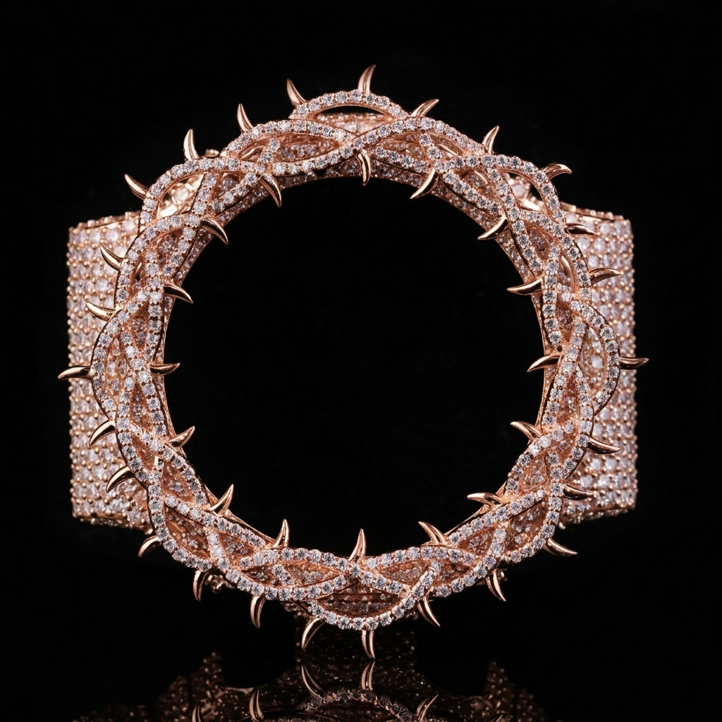 Thorn Crown Moissanite G-Shock Bezel