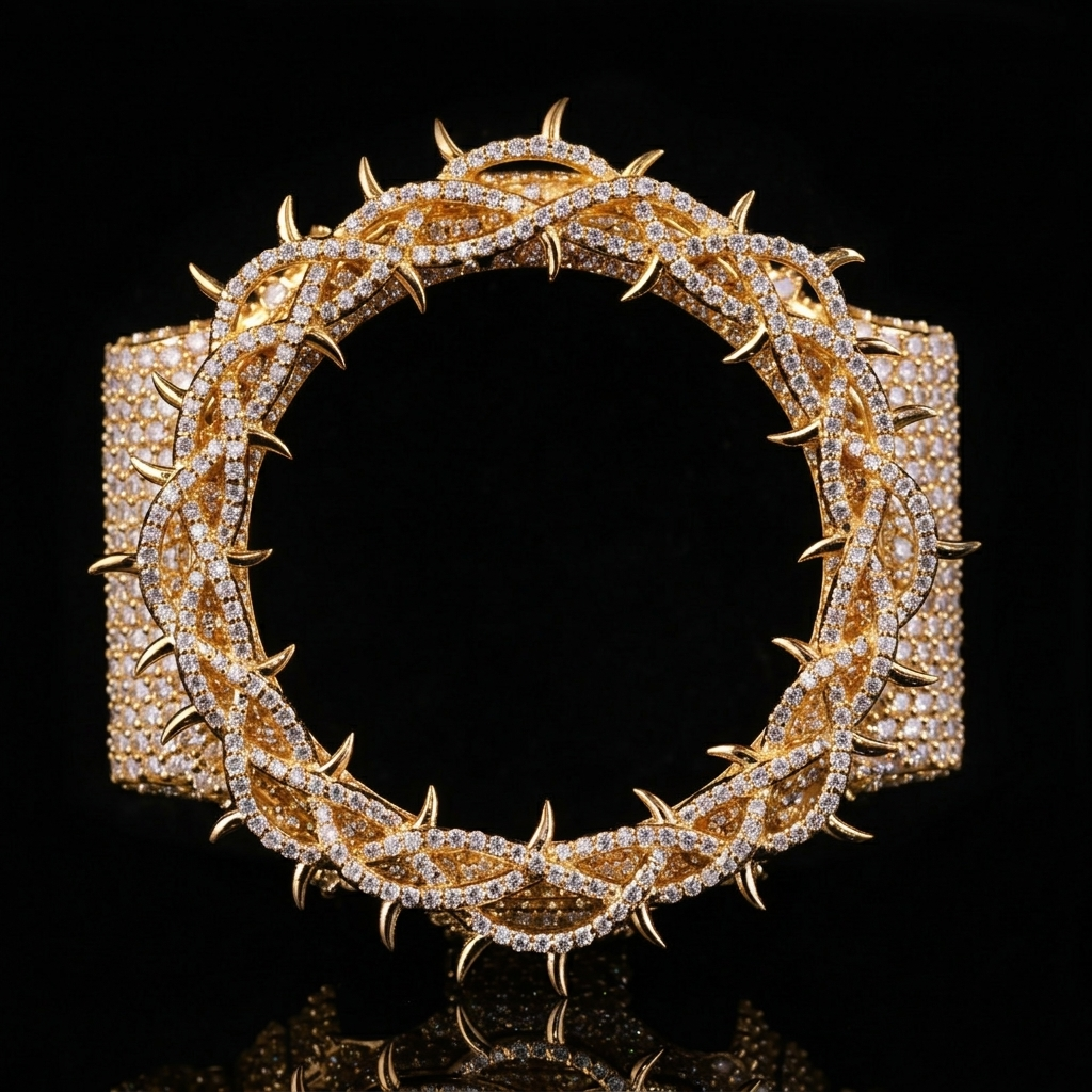 Thorn Crown Moissanite G-Shock Bezel