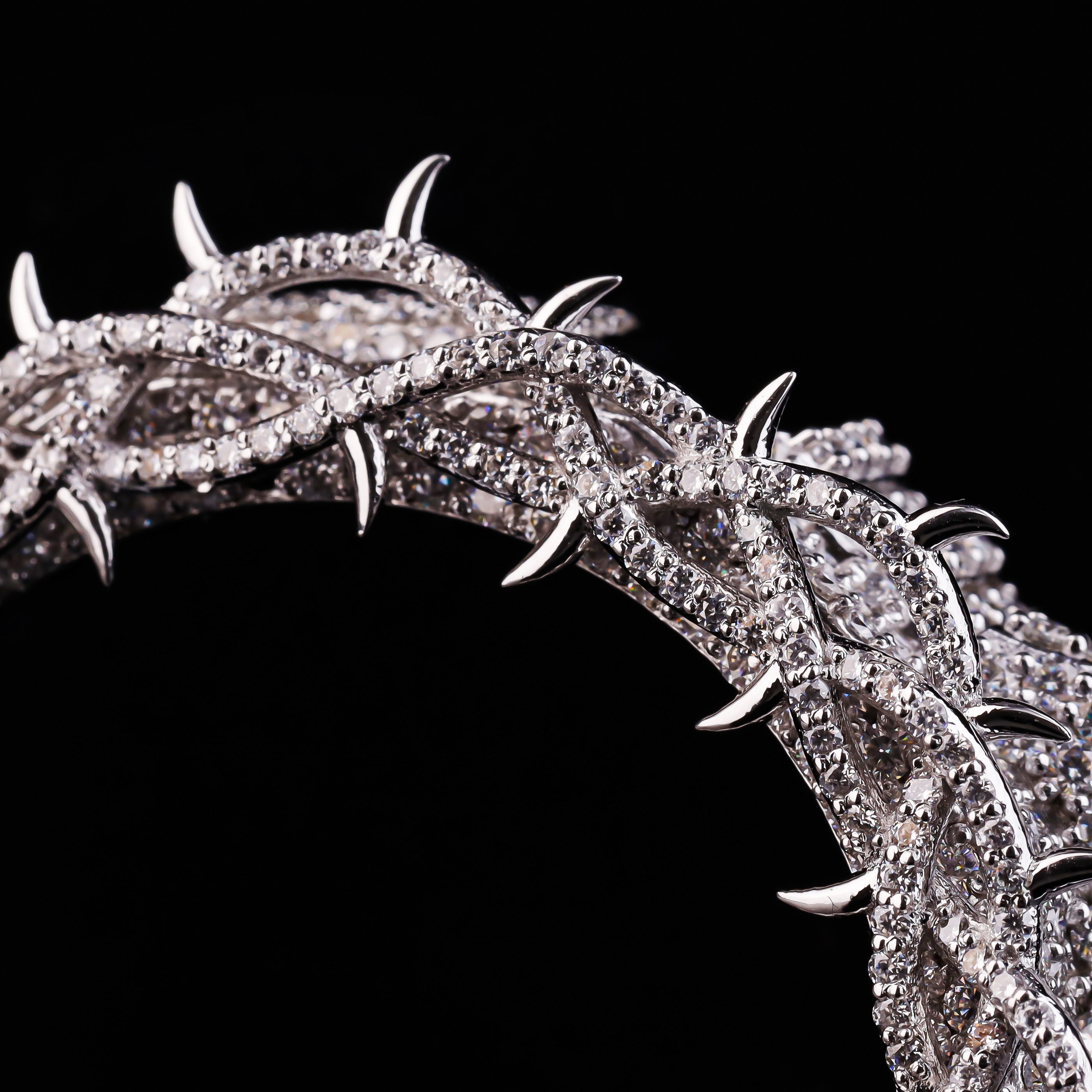 Thorn Crown Moissanite G-Shock Bezel