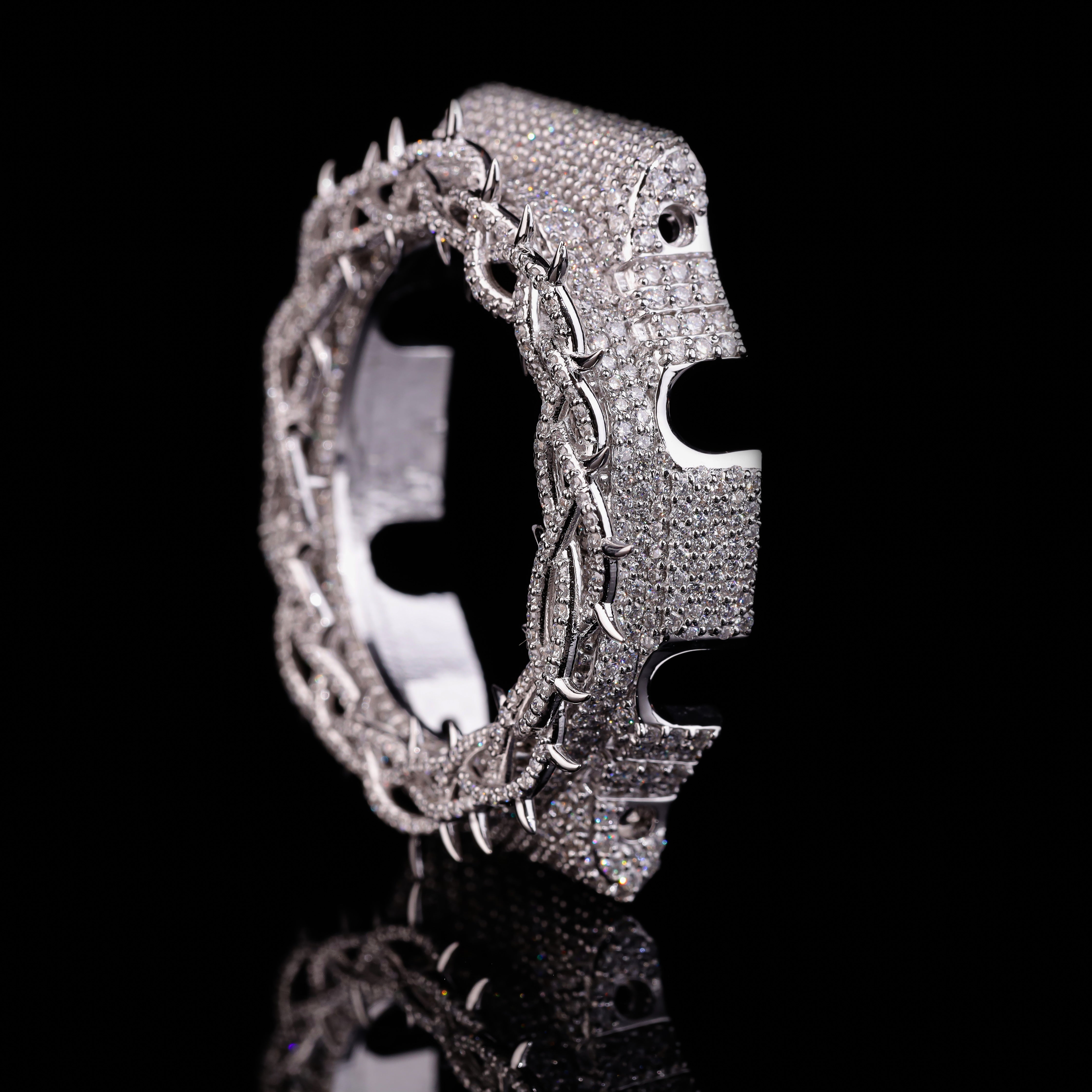 Thorn Crown Moissanite G-Shock Bezel
