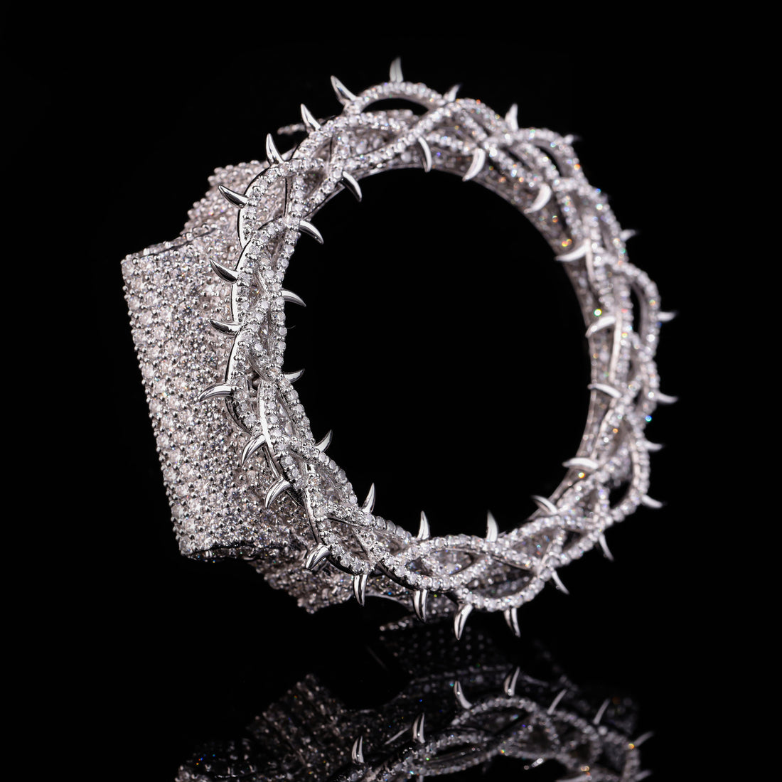 Thorn Crown Moissanite G-Shock Bezel