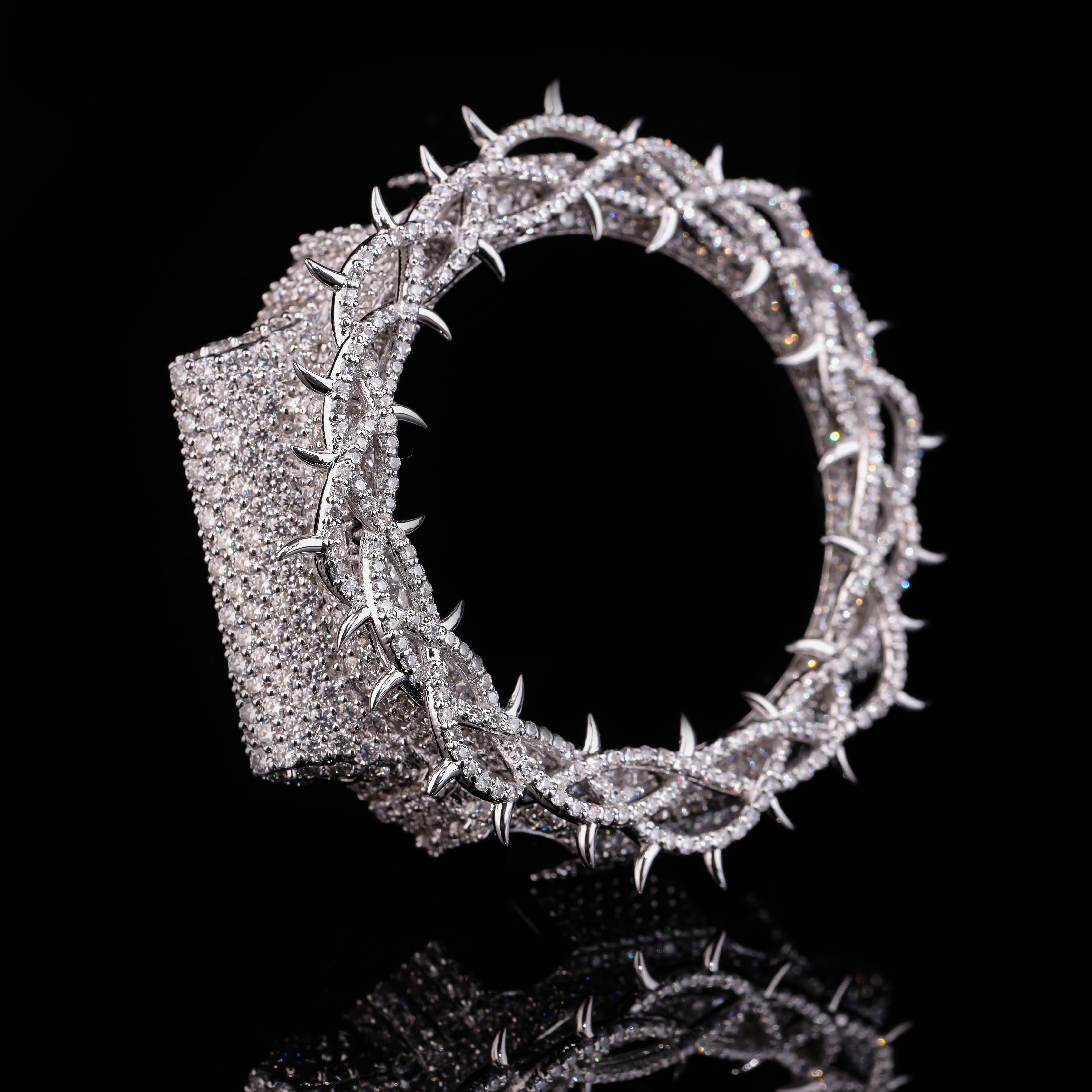 Thorn Crown Moissanite G-Shock Bezel