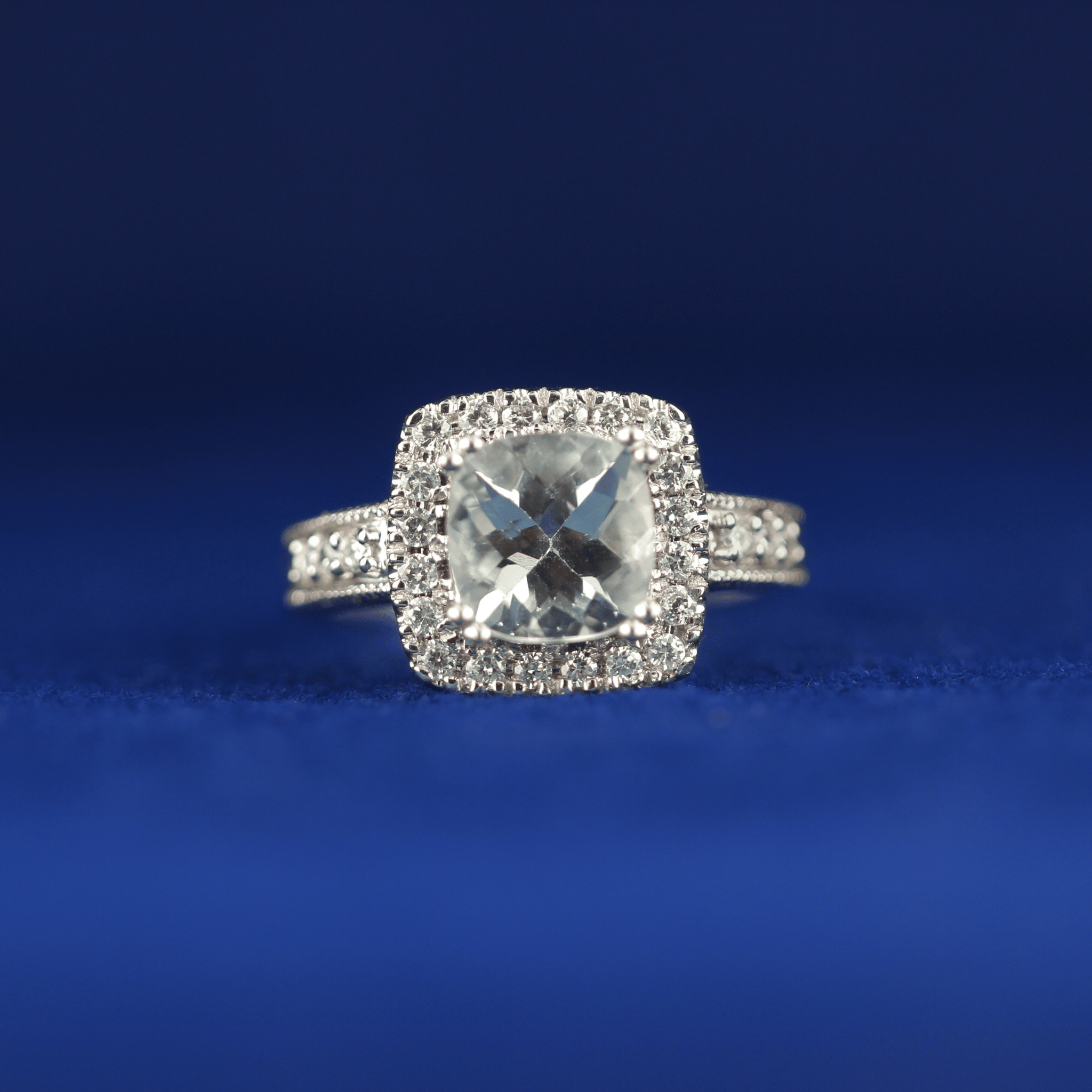 cubic zirconia sterling engagement ring