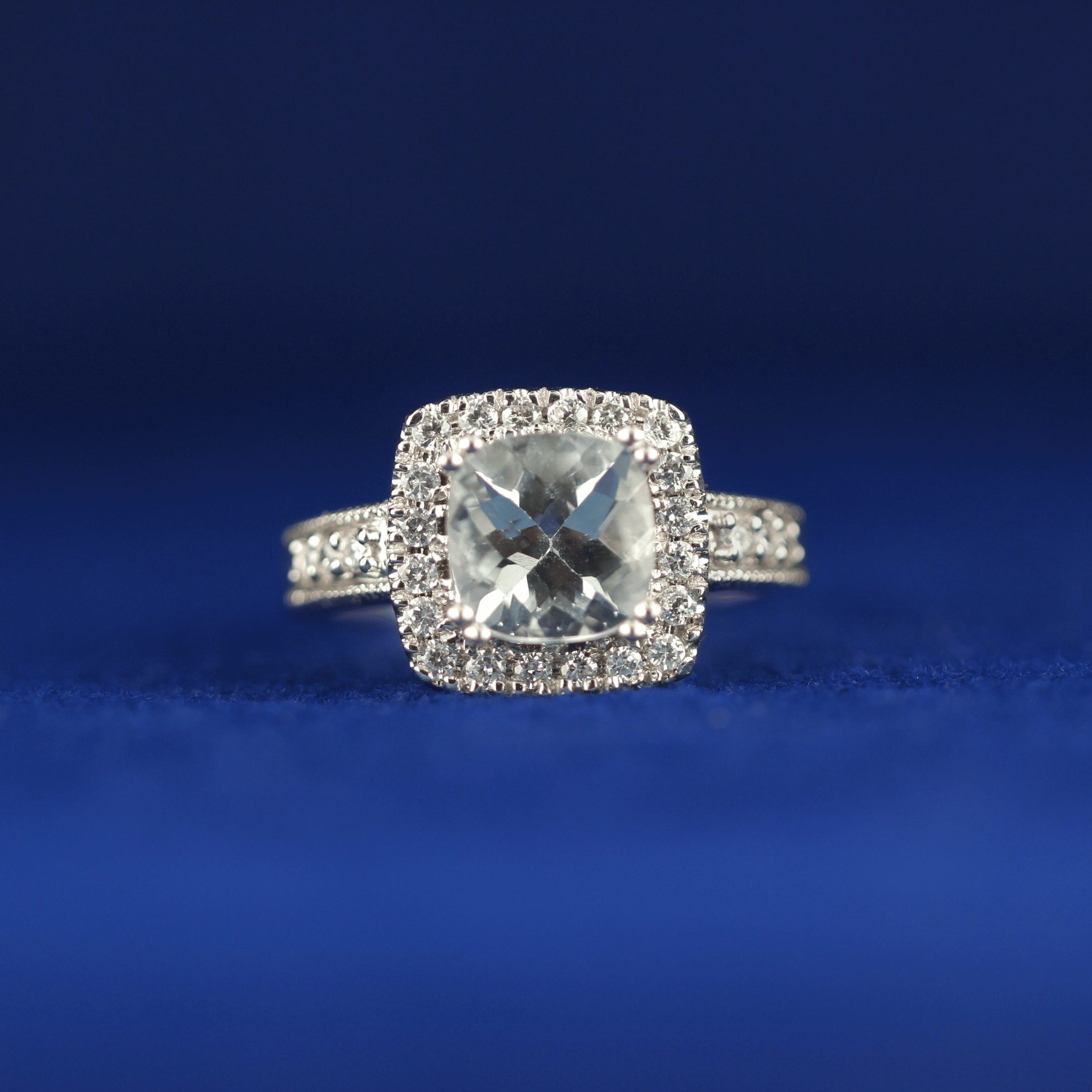 cubic zirconia sterling engagement ring