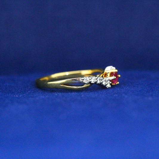 Right side view of Edwardian Style Ring – Fine jewelry

