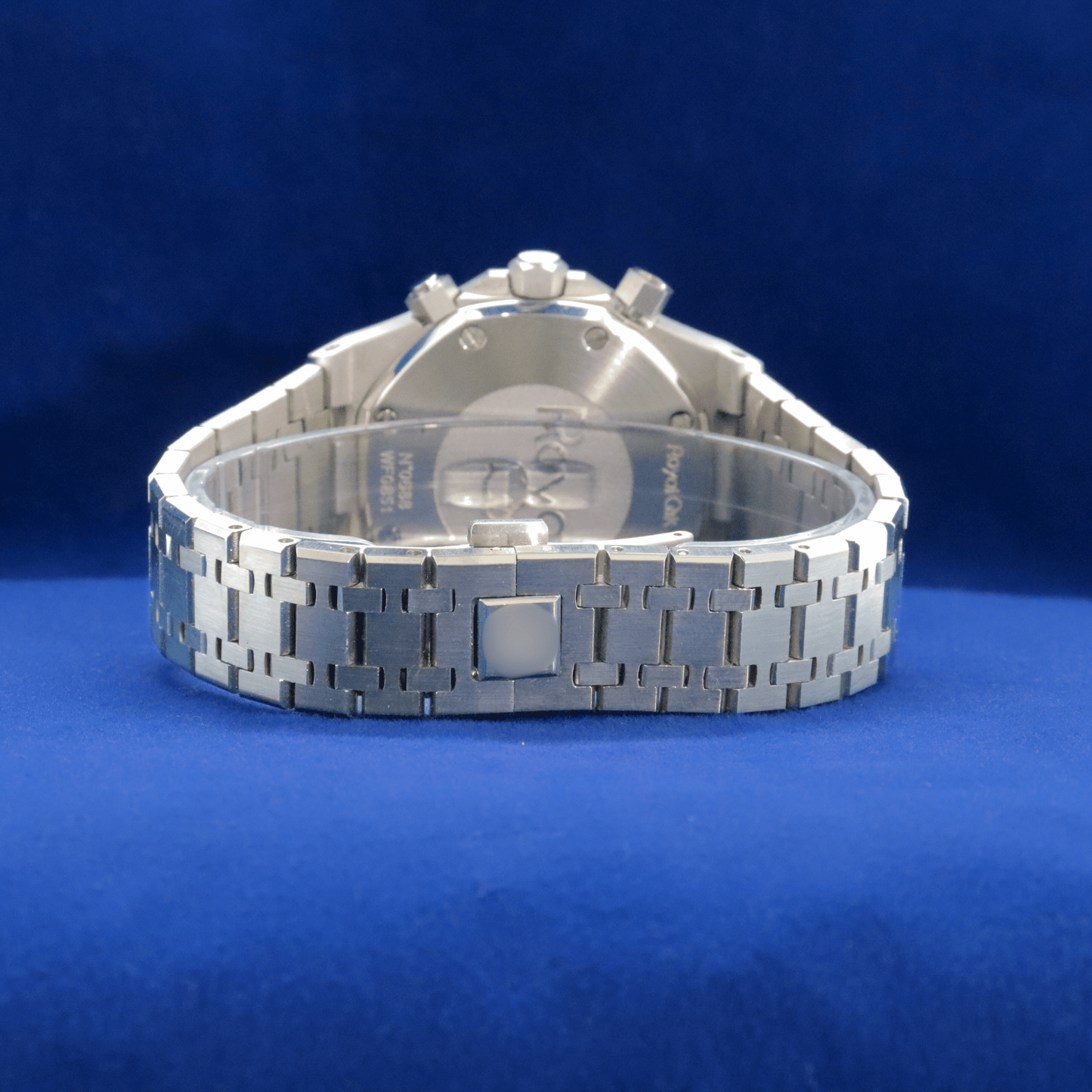 Back view of Precision Crafted Steel Sports Watch stainless steel watch, showcasing premium craftsmanship.


